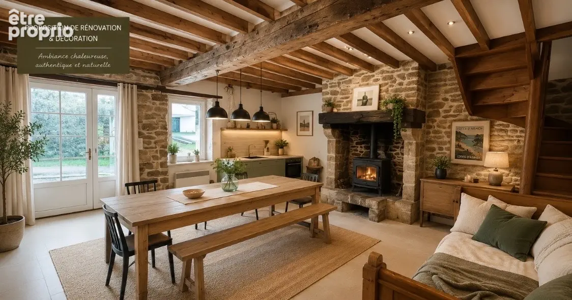 A vendre maison en pierre deux chambres proche Dinan - photo 4