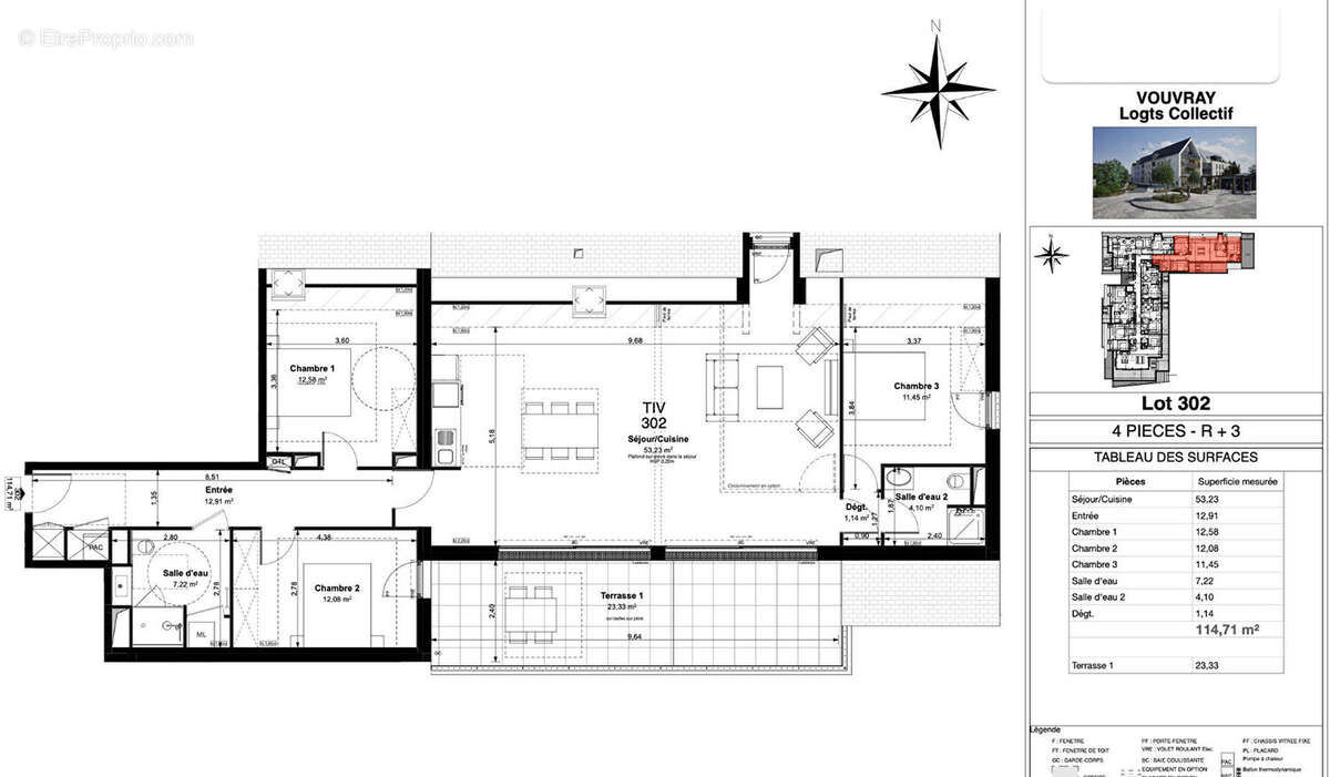 Appartement à VOUVRAY
