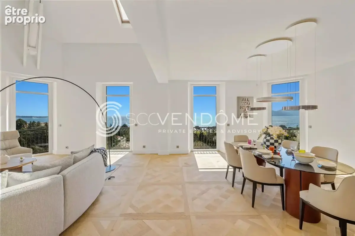 Cannes - spacieux duplex 4 chambres vue mer panoramique  a vendre - photo 2