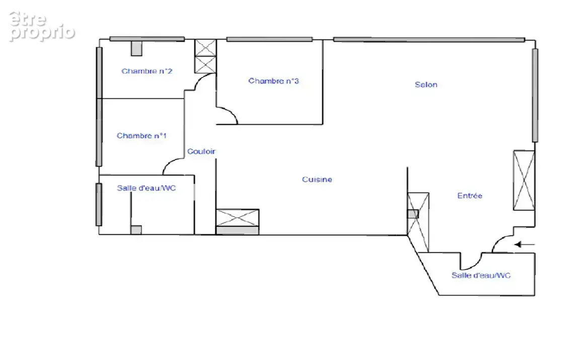 Bayonne   les arènes  grand t4 lumineux de 108 m2   usage habitation ou professionnel - photo 8