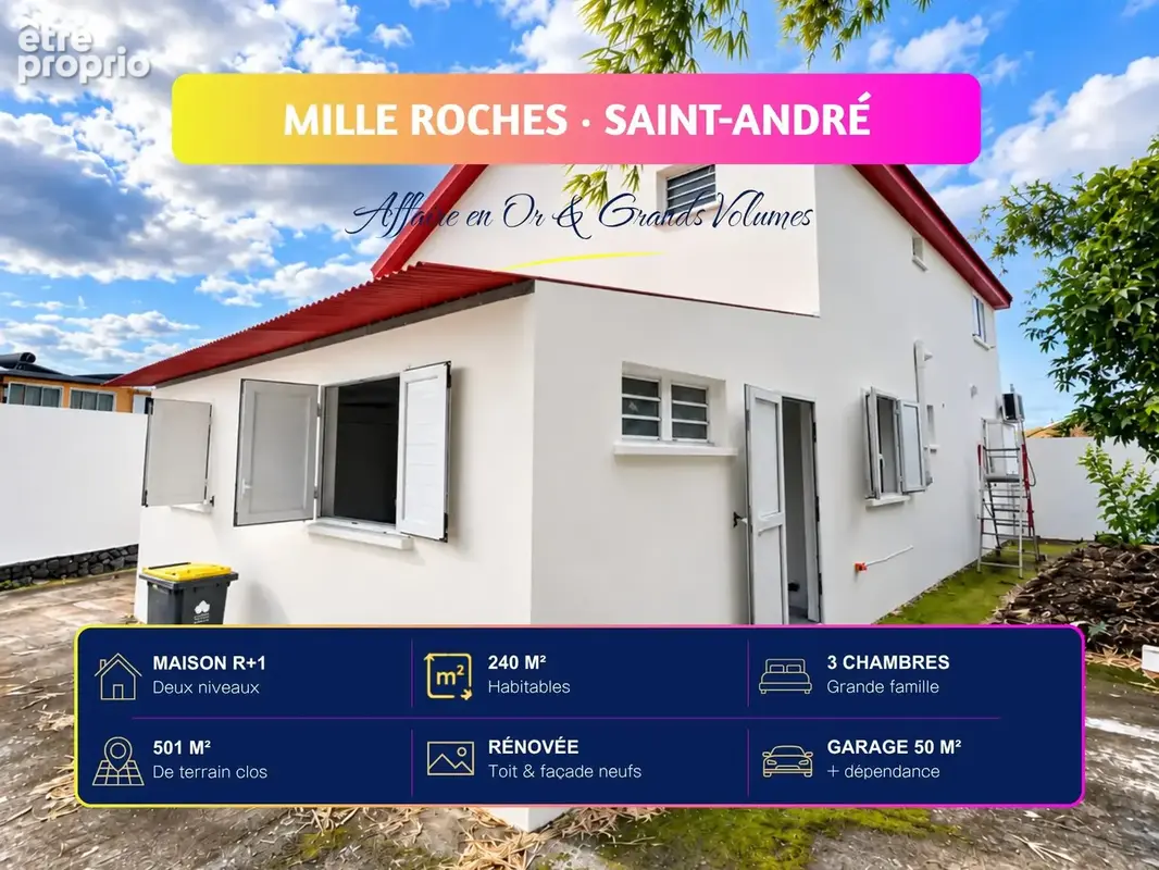Maison 5 pièces 240 m² à vendre à Saint-Andre (97440) - photo 2