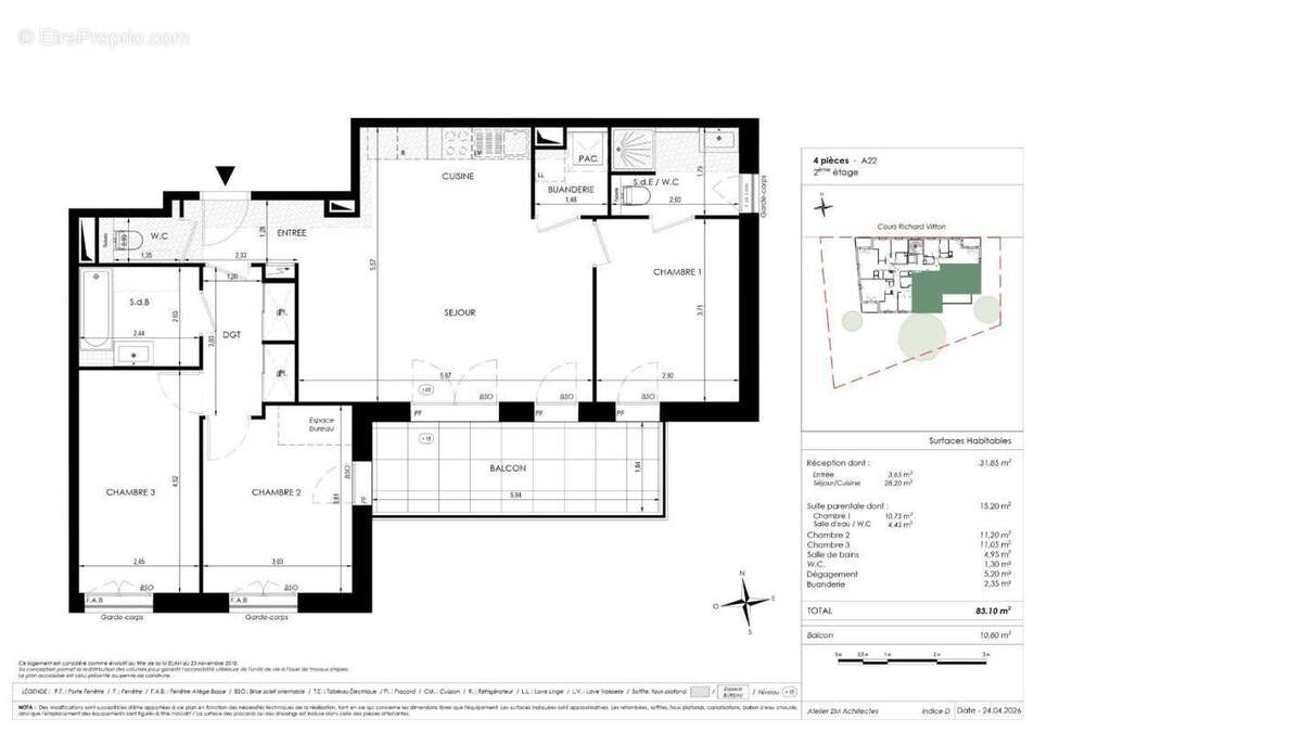 Appartement à LYON-3E