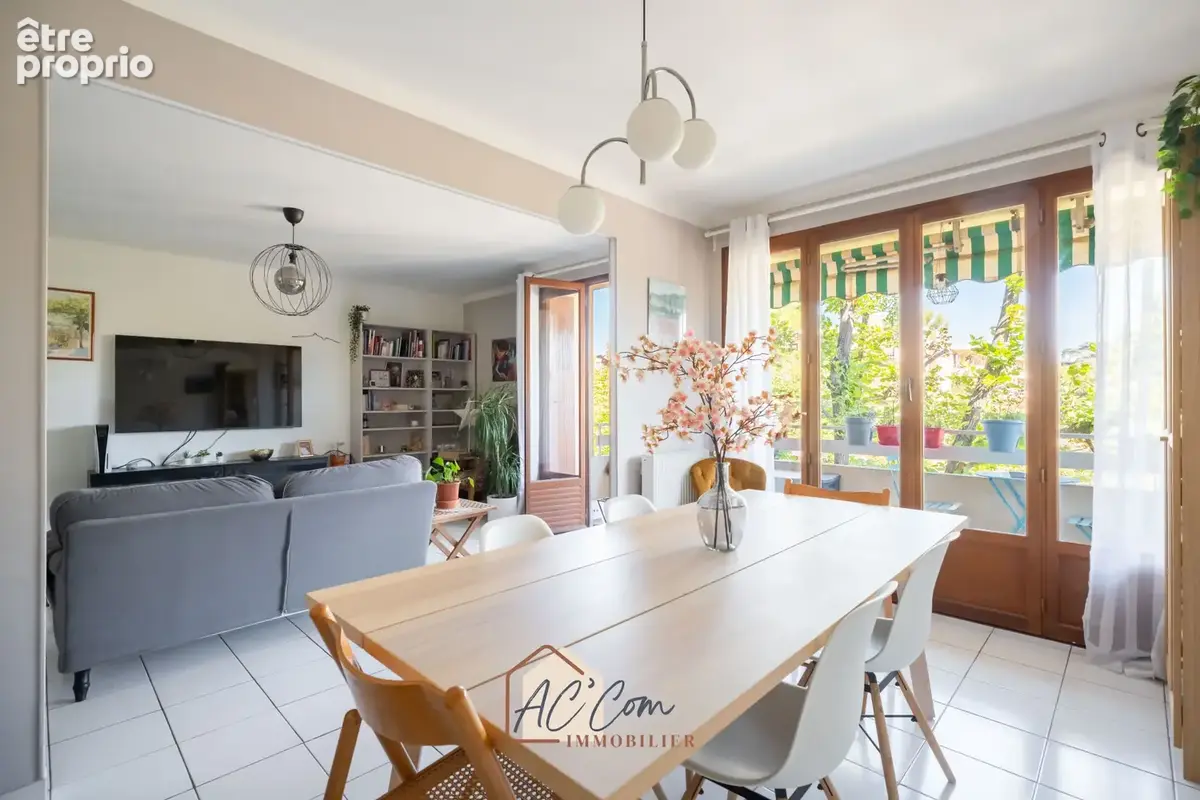Saint-julien   appartement t3/4 de 76.82 m2   balcon   2/3 chambres - photo 2