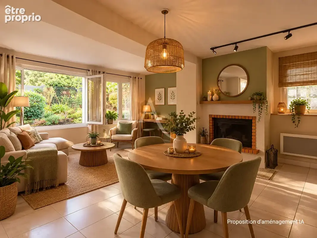 Nantes-Gréneraie Appartement 2 pièce(s) 53m² avec jardin, véranda, cellier et garage - photo 2