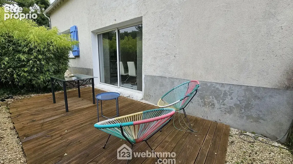 Une terrasse de 8 m².