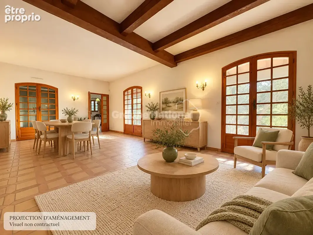 Maison de caractère de 136 m² - 3 chambres - Terrain de 1 862 m²  - Pélissanne - photo 3