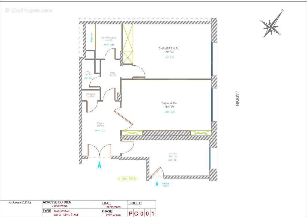 Appartement à PARIS-8E