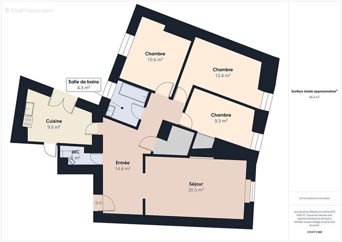 Appartement à TOURNON-SUR-RHONE