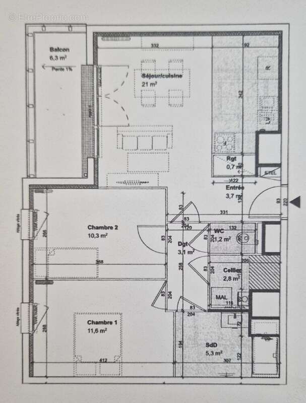 Appartement à LE HAVRE