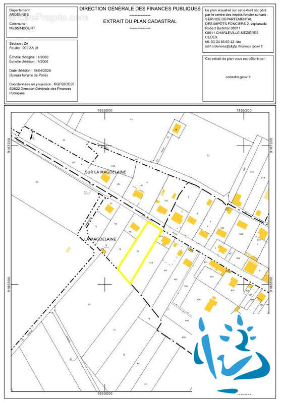 Terrain à MESSINCOURT