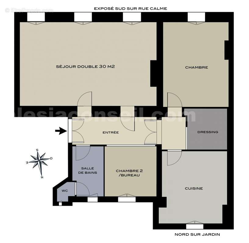 duve14-thib - Appartement à PARIS-14E