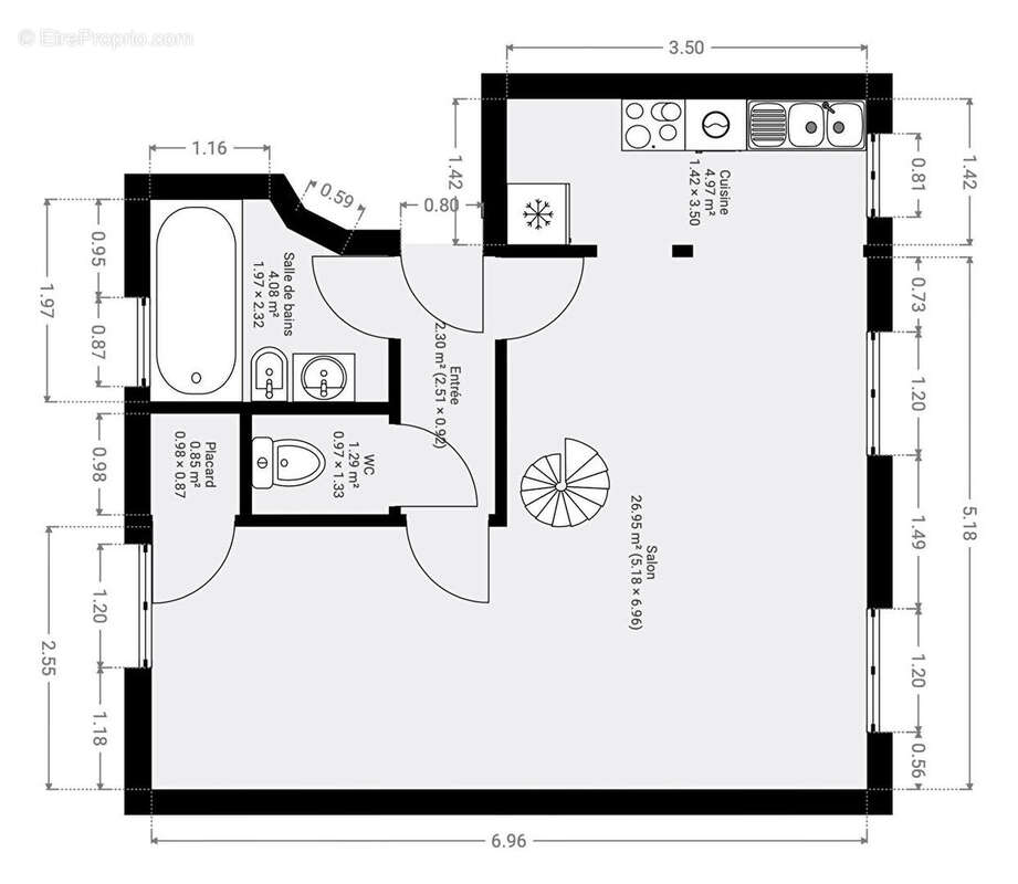Appartement à PARIS-13E