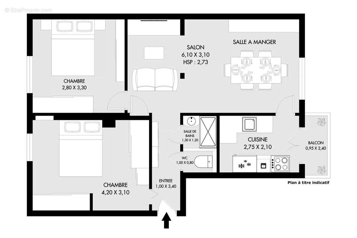 Appartement à PARIS-18E