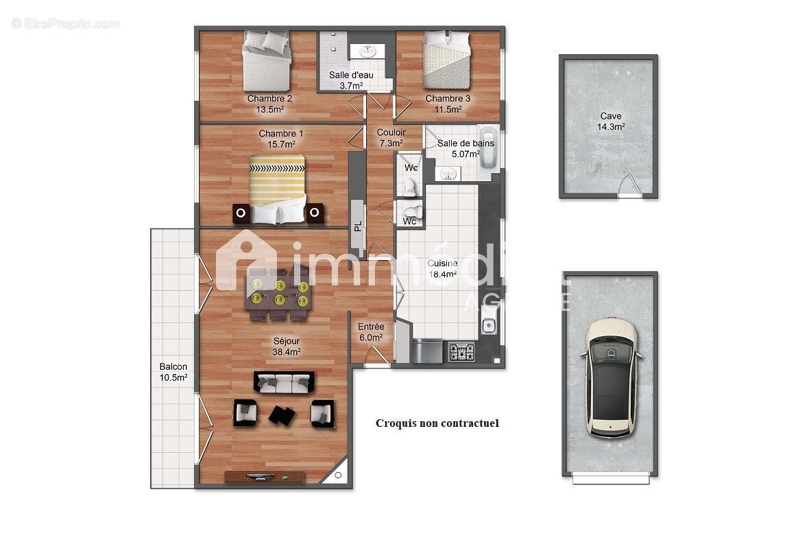 Appartement à RUEIL-MALMAISON