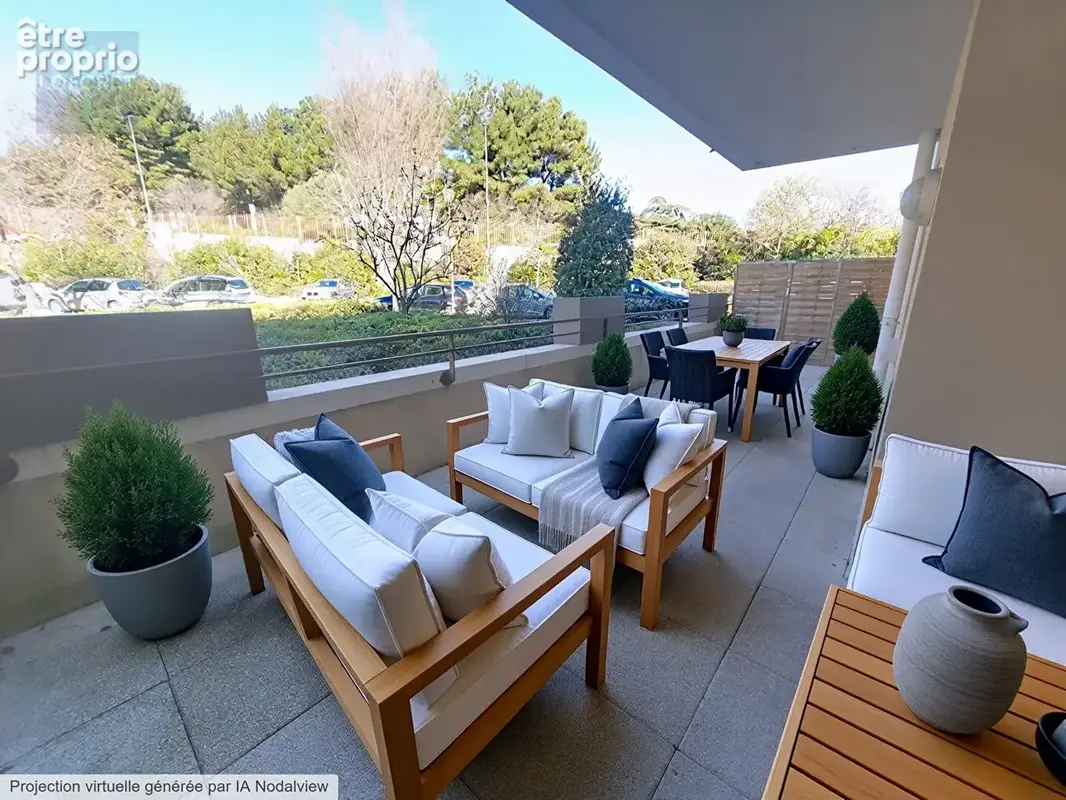 T3 + terrasse et box double chateau gombert  loubiere - photo 5