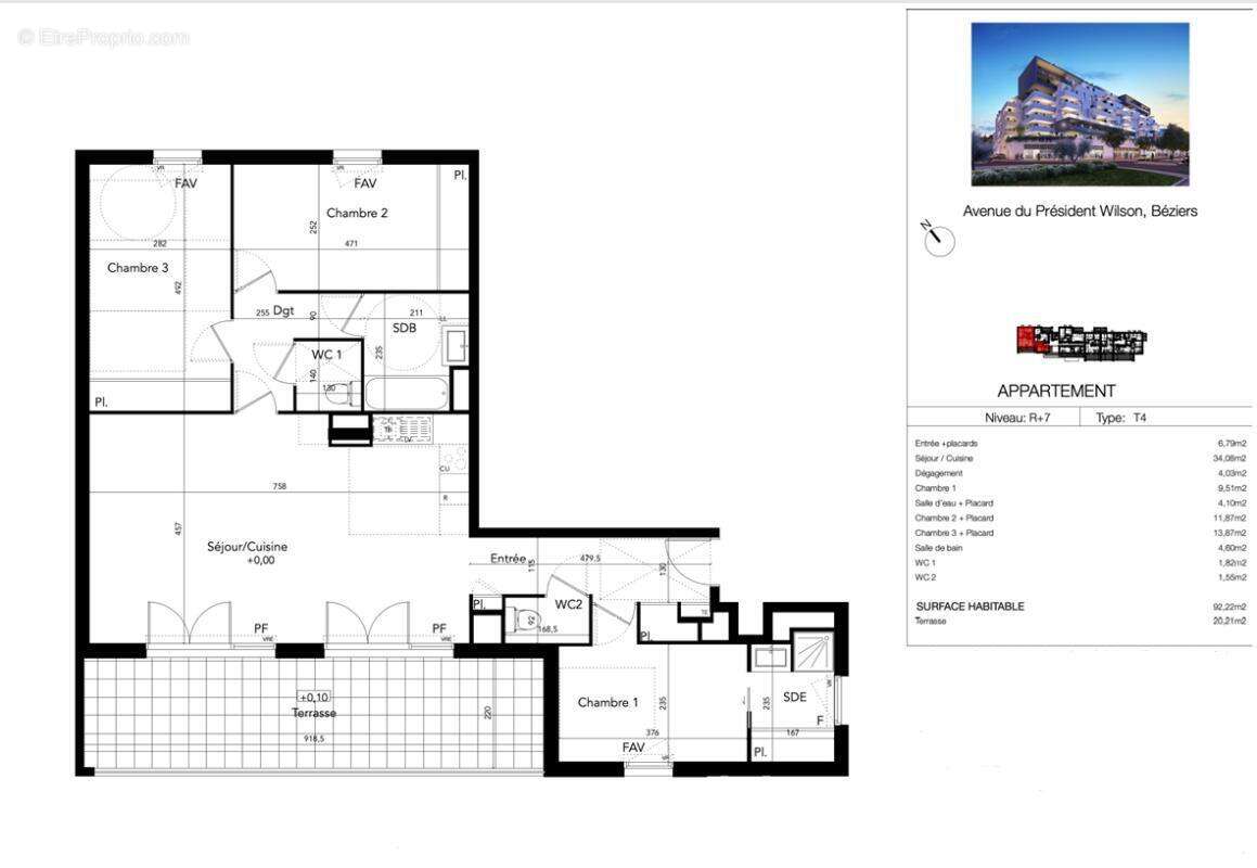 Appartement à BEZIERS