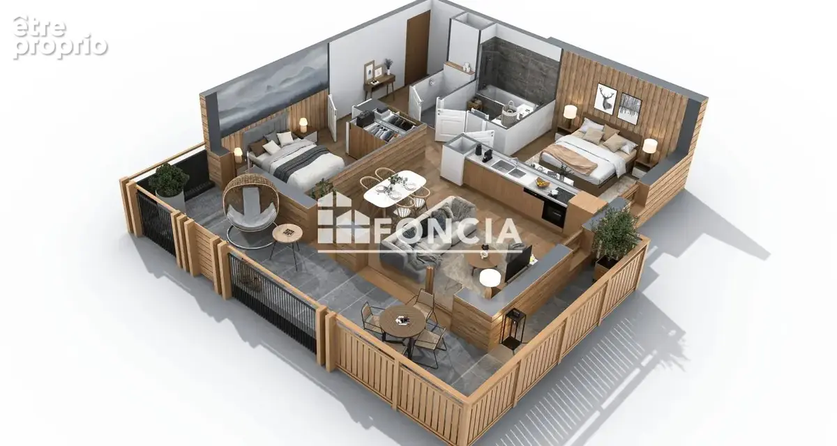 Appartement 3 pièces avec 2 chambres et ascenseur - Centre village - photo 2