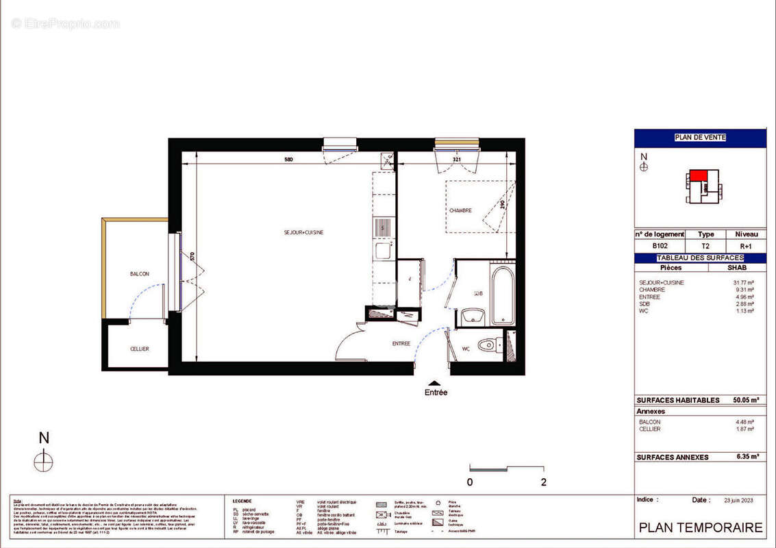 Appartement à VOUNEUIL-SOUS-BIARD