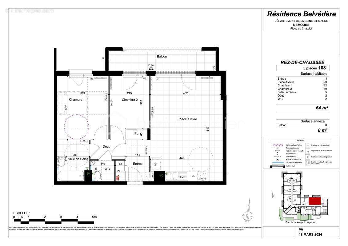 Appartement à NEMOURS