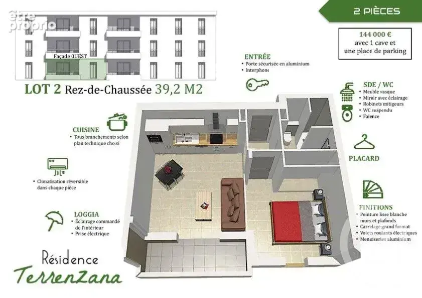 Appartement 2 pièces 39 m² à vendre à Aleria (20270) - photo 7