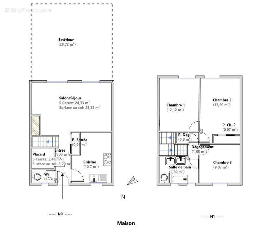 Villeneuve Loubet Maison 4 pièces 110 m2 - piscine - gardien - jardin - stationnement - photo 15