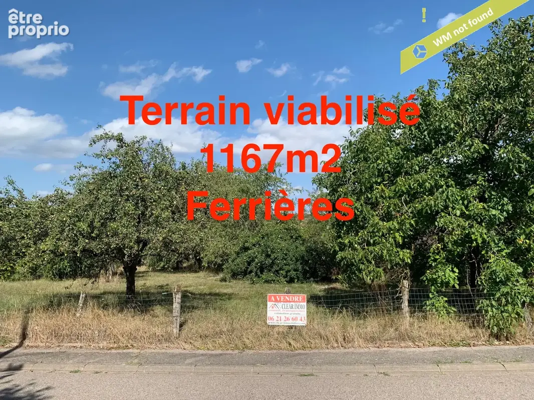 Photo Terrain à Ferrieres au prix de 122 600€