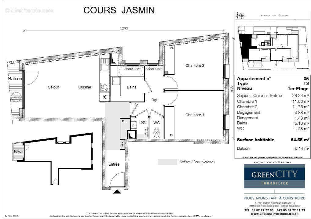 Appartement à TOULOUSE