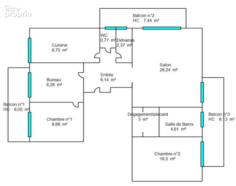 Appartement Bois d'Arcy 4 pièces 86.72 m2 - photo 18