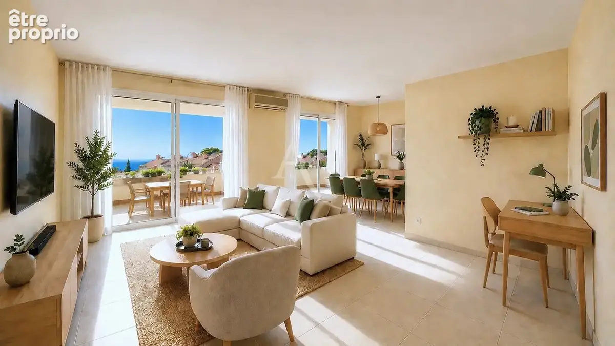 T4 Carqueiranne magnifique vue mer résidence sécurisée avec piscine - photo 3