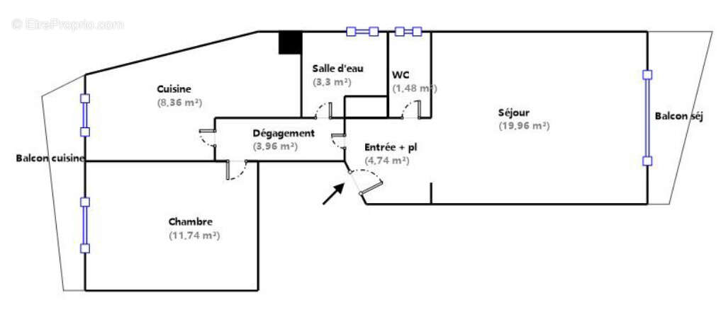 Appartement à MENTON