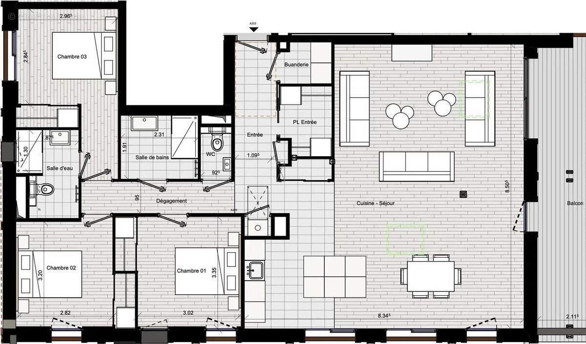 Appartement à MORILLON