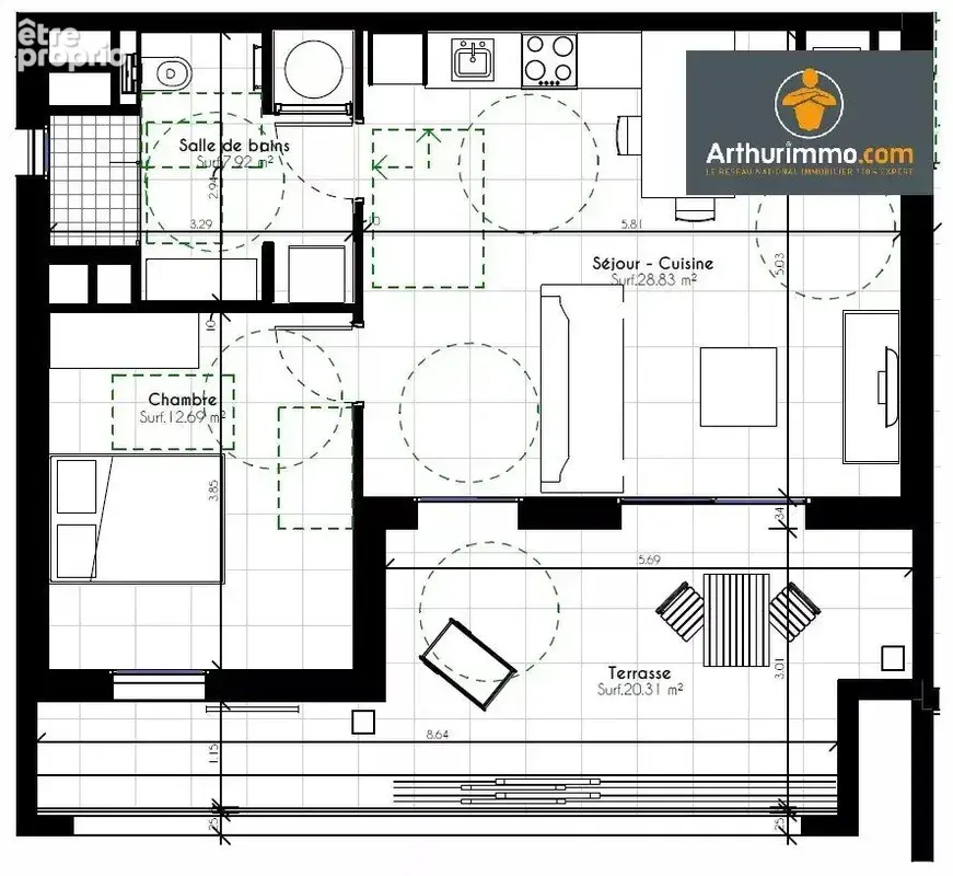 Vente Appartement Grosseto-prugna(20166) 265 000ï¿œ - photo 2