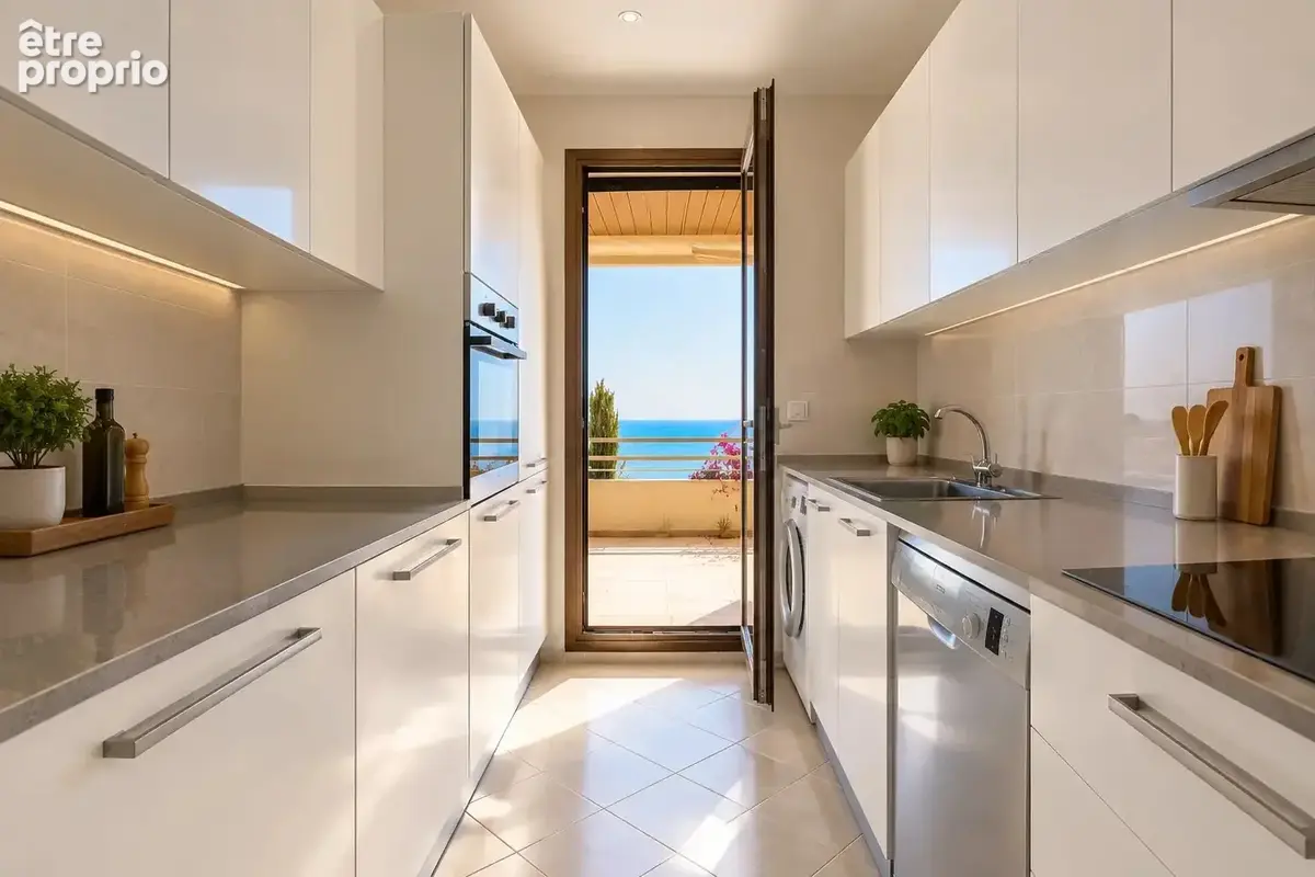 Cap d'ail "mala" - 3p 80m² - terrasse 35m² - garage - cave - vue mer panoramique - piscines - photo 7