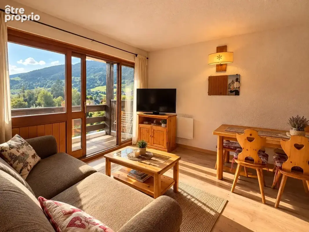 Megève Rochebrune – À deux pas du téléphérique – 2 pièces avec coin nuit - photo 2