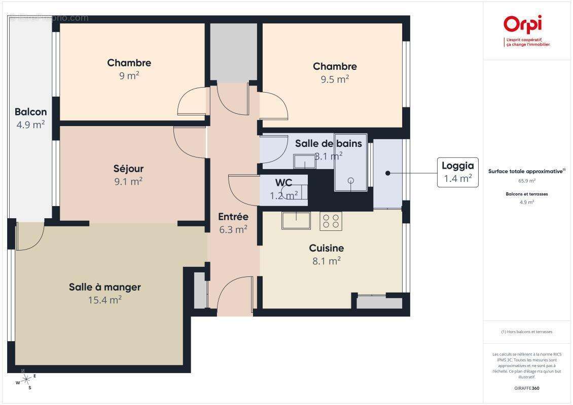 Appartement à BARBERAZ