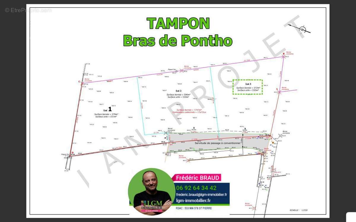 Terrain à LE TAMPON