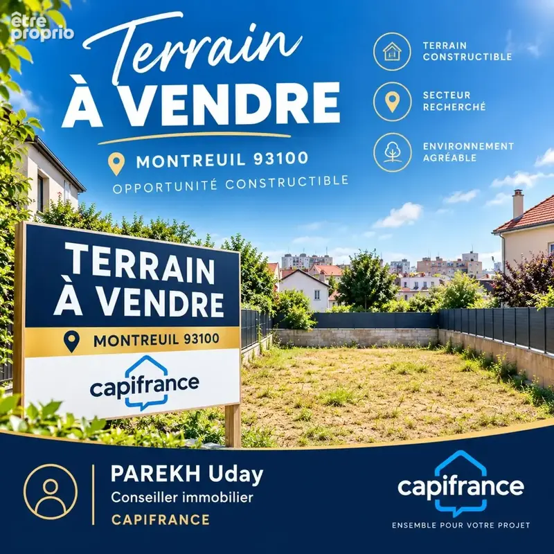 Terrain à MONTREUIL