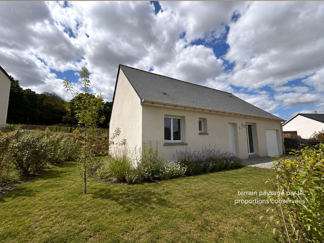 Saint-Senoux - Maison plain pied 84 m2 de 2023 - combles aménageables - photo 3