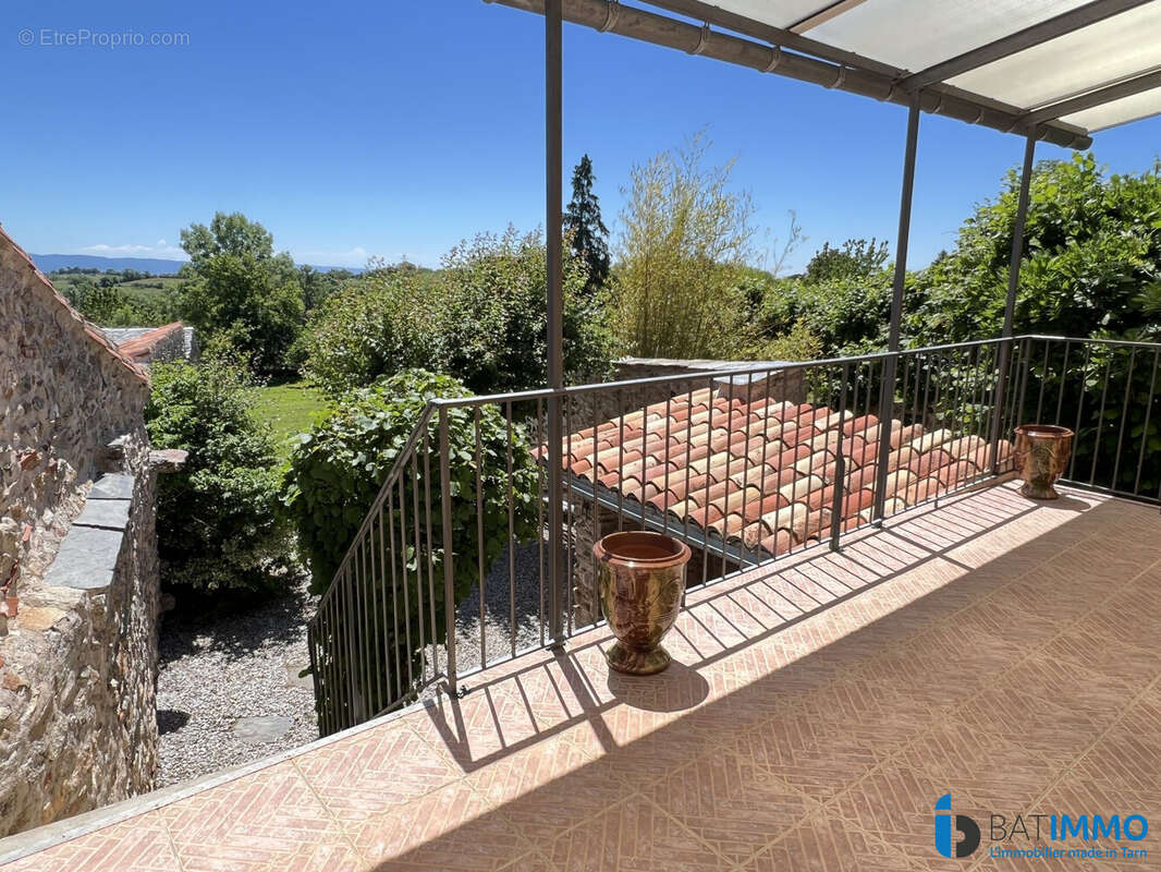 Maison principale (1er) : Terrasse Sud - Maison à REALMONT