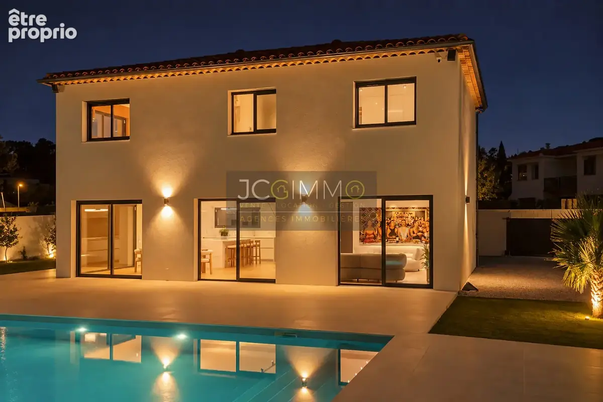 Villa contemporaine neuve   150 m2   terrain 1 200 m2   piscine   vendue entièrement meublée - photo 33