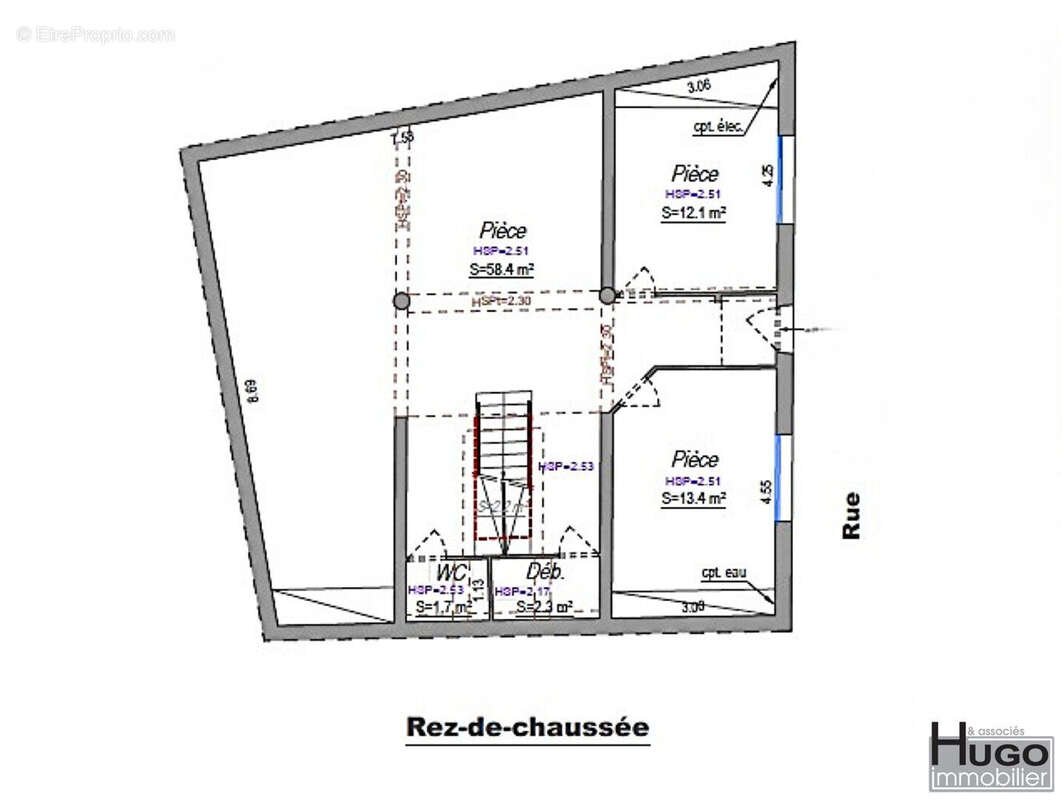 Bordeaux - secteur tondu- immeuble de bureaux r+1 148m² + terrasse de 26m²- possibilite 3 ou 4 lots... - photo 5