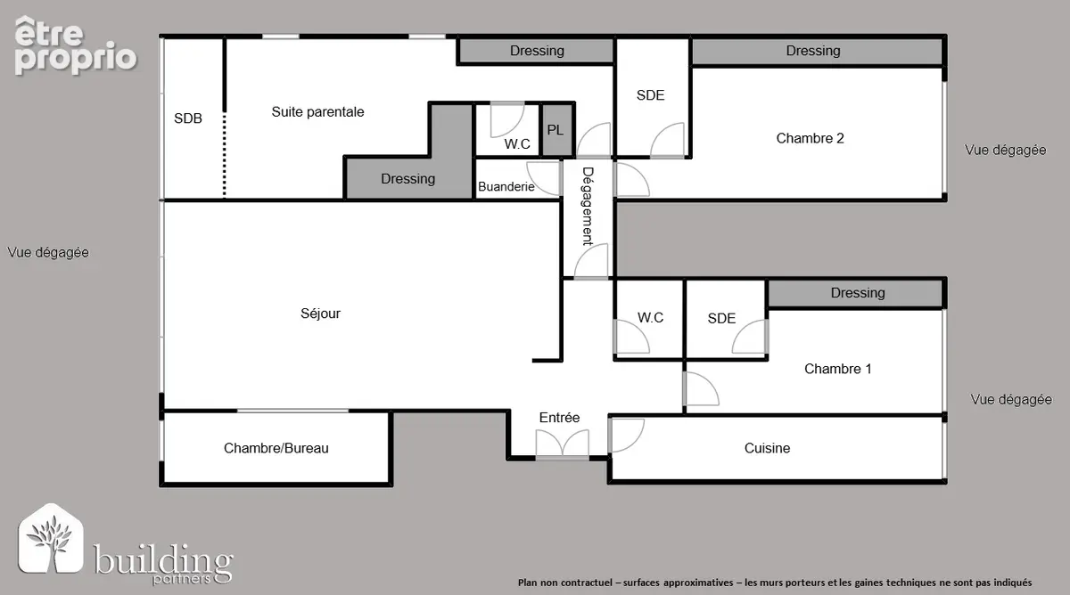 A vendre - Courbevoie Front de Seine - Appartement 5 pièces de 155,63 m² - photo 2