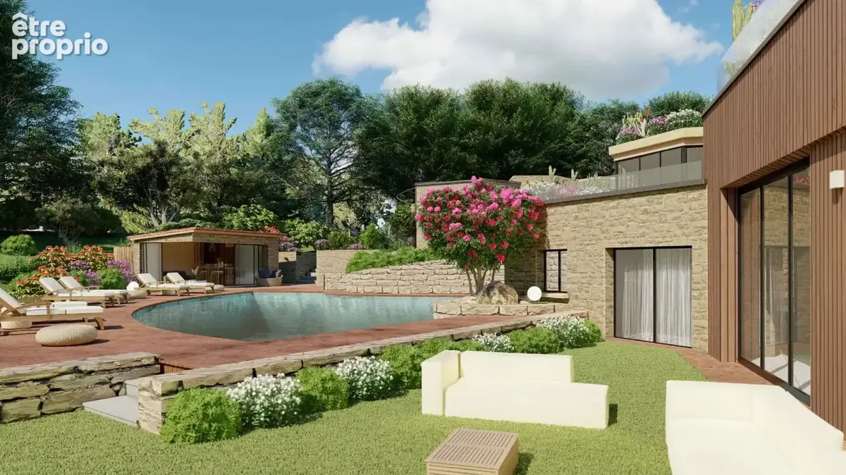 Mougins - Le Parc: 10.046 m2 terrain avec Villa 327 m2 ou Villa neuf 1040 m2 avec piscine au calme - photo 4
