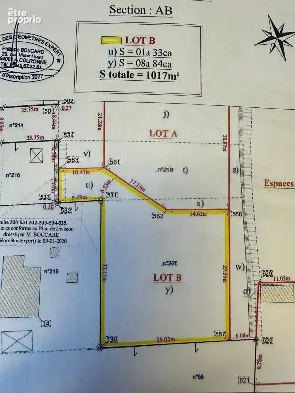 Photo Terrain à Magnac-Sur-Touvre au prix de 75 000€