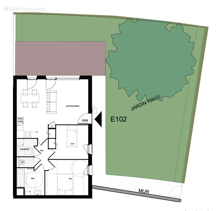 Appartement à LA TOUR-DE-SALVAGNY