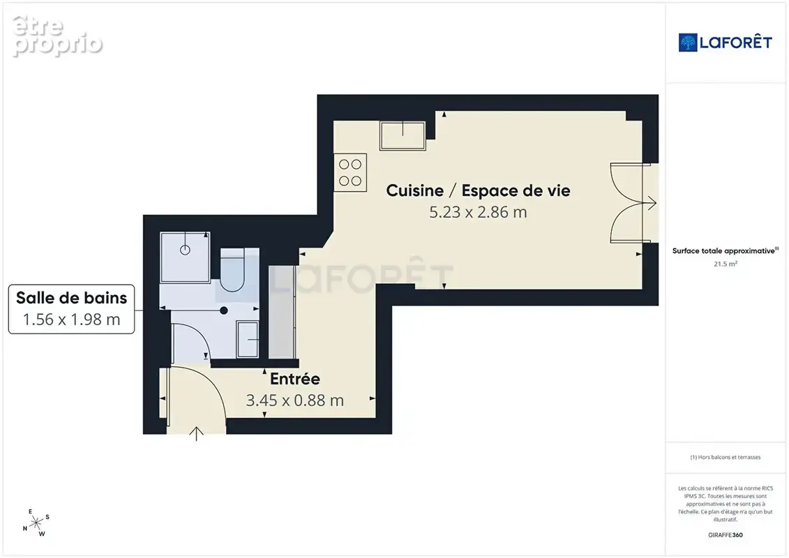 Nice Centre - Studio rénové au calme - photo 6