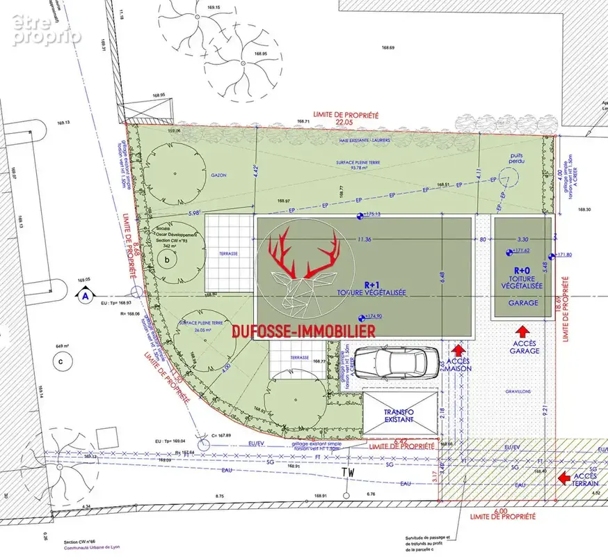 Terrain constructible 342 m² Lyon 9e Proche quais de Saône - photo 5