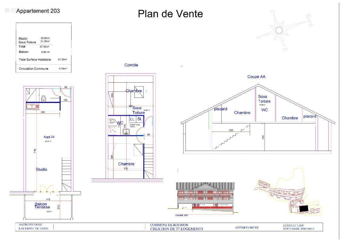 Appartement à ROUBION