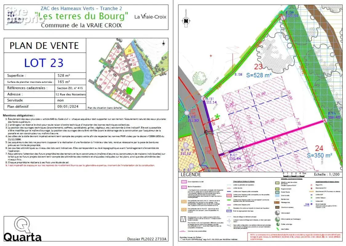 Terrain à LA VRAIE-CROIX