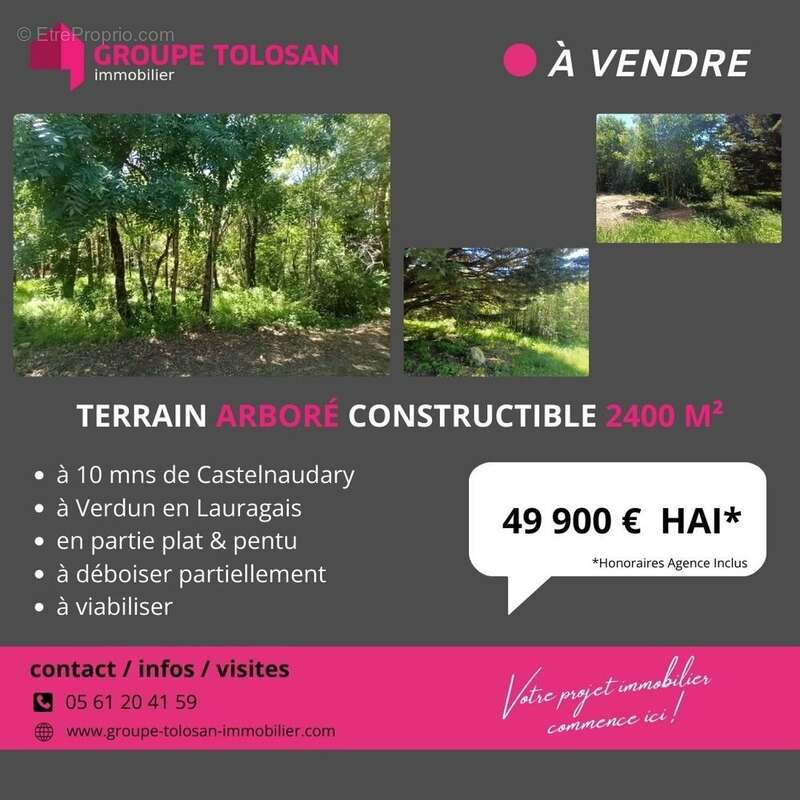 Terrain à CASTELNAUDARY